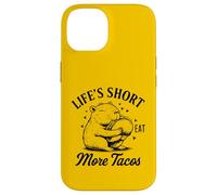 Life's Short Eat More Tacos Funny Capybara Lover Coque pour iPhone 14