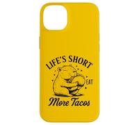 Life's Short Eat More Tacos Funny Capybara Lover Coque pour iPhone 14 Plus