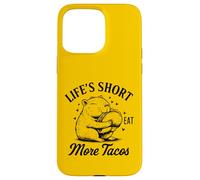 Life's Short Eat More Tacos Funny Capybara Lover Coque pour iPhone 15 Pro Max