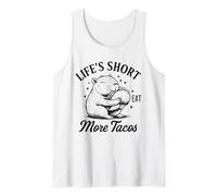 Life's Short Eat More Tacos Funny Capybara Lover Débardeur