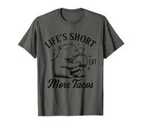 Life's Short Eat More Tacos Funny Capybara Lover T-Shirt