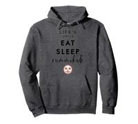 Life's Simple Eat Sleep Rummikub (Black) Sweat à Capuche