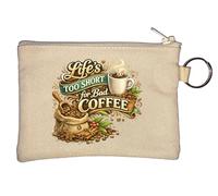 Life's Too Short for Bad Coffee Porte-monnaie Beige