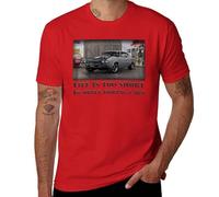 Life's Too Short to Drive Boring Cars - T-shirt graphique classique Muscle Car pour homme, Rouge, L
