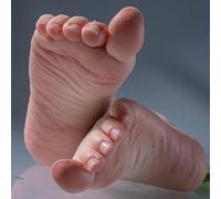 Lifesize Mannequin de pied en silicone pour femme avec veines réalistes et texture de peau - Parfait pour l'affichage fétichiste, les vitrines de sandales et les modèles artistiques
