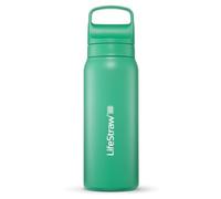 LifeStraw Go Series Bouteille filtrante isotherme en acier inoxydable pour voyage et usage quotidien, 710 ml, vert cactus