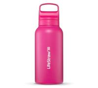 LifeStraw Go Series Bouteille isotherme en acier inoxydable pour voyage et usage quotidien, 1 l, rose orchidée