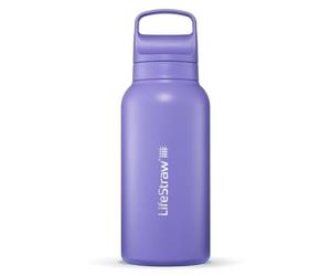 LifeStraw Go Series Bouteille isotherme en acier inoxydable pour voyage et usage quotidien, 1 l, violet chardon