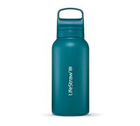 LifeStraw Go Laguna Teal GOST-1L-TEAL Stainless Steel, gourde avec filtre de niveau 2, 1L