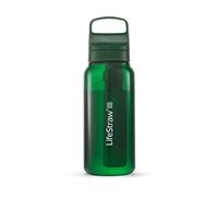 LifeStraw Go Series - Gourde filtrante sans BPA 1l pour les voyages et l’usage quotidien. Élimine les bactéries, les parasites et les microplastiques. Améliore le Goût, Terrace Green (vert)