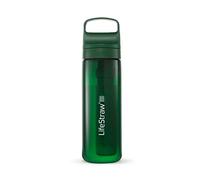 LifeStraw Go Series - Gourde filtrante sans BPA 650ml pour les voyages et l’usage quotidien. Élimine les bactéries, les parasites et les microplastiques. Améliore le Goût, Terrace Green (vert)