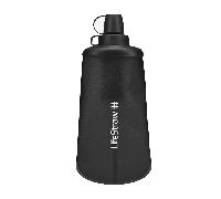 LifeStraw Gourde compressible Peak Series – Filtre eau 650 ml, sans BPA – Gris