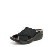 LifeStride BZees Femmes Sandales Compensées Couleur Noir Black Stretch Fabric Taille 39 EU