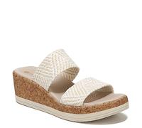 LifeStride BZees Sandales de ville pour femme, Raphia blanc/naturel, 42 EU