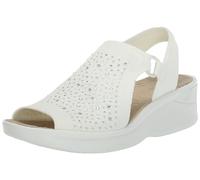 LifeStride BZees Sandales Star Bright pour femme, Blanc éclatant, 41 EU