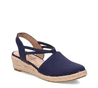 LifeStride Femme Katrina 2 Espadrille Wedge Mocassin, Bleu Marine, 42.5 EU Large