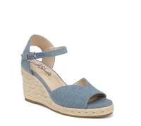LifeStride Femme Tess Sandale Cage Espadrille, Bleu Denim, 40 EU Large