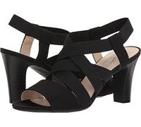 LifeStride Sandales à talons Charlotte pour femme, noir, 37 EU