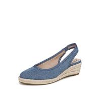 LifeStride Sandales compensées Kayden pour femme, bleu denim, 38.5 EU