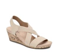 LifeStride Sandales compensées Mexico pour femme, os, 38.5 EU