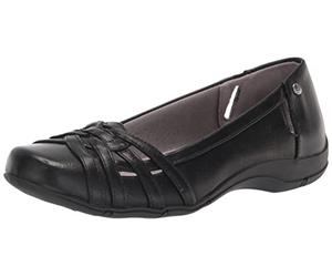 LifeStride Women's Diverse Flat, Black, 9.5 W US
