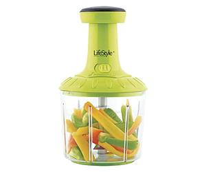 LIFESTYLE 2942 Hachoir Manuel, Vert, 23 cm