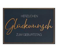 Lifestyle Carte d'anniversaire Bleu/cuivre 11,6 x 16,6 cm