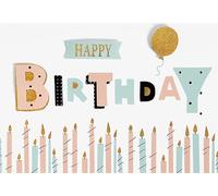 Lifestyle Carte d'anniversaire Motif paysage 11,6 x 16,6 cm