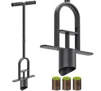 Lifeswell Outil de Plantation de bulbes à Long Manche Robuste avec poignée en Caoutchouc Souple, pour Creuser des Trous, réparation de Gazon, Transplantation de semis