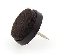 Lifeswonderful - Lot de 16 patins glisseurs avec feutre - ronds/à clouer - pour pieds de meuble - 20 mm (3/4")