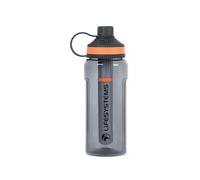 Lifesystems Bouteille purificatrice d'eau – Élimine virus, bactéries et microplastiques – 1 L Gris