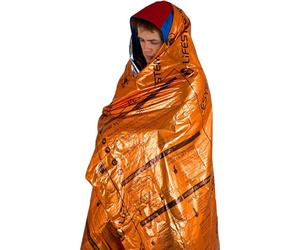 Lifesystems Heatshield Blanket Single One Orange | Couverture légère, durable et réutilisable pour protéger contre les éléments lors de la randonnée ou de l'alpinisme