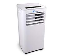 Lifetime Air Climatiseur Mobile - Ventilateur, Deshumidificateur d'Air et Climatiseur - Rafraichisseur d'Air avec Evacuation 65 dB - Climatisation jusqu'à 60m2 - Télécommande et minuteur - 9000 BTU
