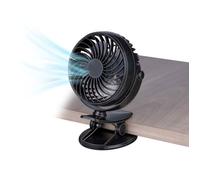 Ventilateur portable Lifetime Air ventil clip 47489 Noir