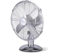 Lifetime Air Ventilateur - Ø30 Cm - Rétro - 3 Vitesses - Inclinable - Fonction pivotante - Chrome