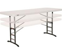 Lifetime Ajustable 183x76x91 Cm Table de jardin pliante Blanc Blanc One Size