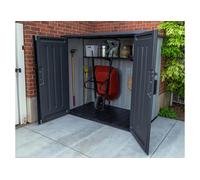 Lifetime Armoire de jardin en résine effet bois - 193 x 110 x 177 cm - 60441U