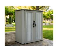 Lifetime Armoire de jardin en résine effet bois - 94 x 144 x 184 cm - 60375U