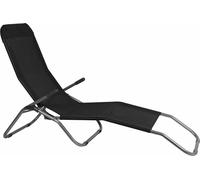 Lifetime Chaise longue de jardin - Pliable - 187 x 60 x 93 CM - 5 KG - Noir