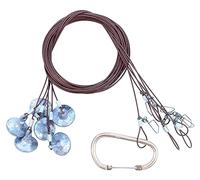 Lifetime Decoys Texas Rig Lot de 6 câbles en acier enduit de PVC 1,2 m 283,5 g