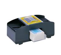 Lifetime Games Mélangeur de Cartes Automatique - Appareil Électrique pour 2 Jeux de Cartes - Fonctionne à Piles - Accessoire Poker, Rami et Bridge - Noir Compact