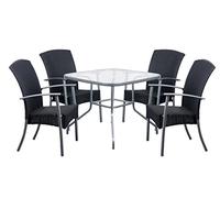 Lifetime Garden 46040 Set de 4 Chaises + Table pour Jardin 93 x 100 x 93 cm