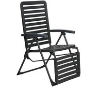Lifetime Garden Chaise Jardin Réglable ¿ Transat Jardin Extérieur Chaise De Camping ¿ Bain De Soleil Transat Chaise Longue Jardin Extérieur ¿ Relax Jardin Extérieur 104 X 62 X 151 Cm ¿ Noir Noir