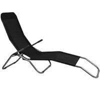 Lifetime Garden Chaise Longue de Jardin Pliable - 187 x 60 x 93 cm - 5 kg - Noir