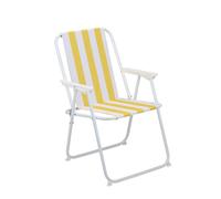 Lifetime Garden Chaise Pliante - Chaise de Plage Pliable - Chaise de Jardin 51 x 46 x 76 cm - Chaise de Camping Multifonctionnelle - Facile à Transporter - Chaise Exterieur - Jaune/Blanc