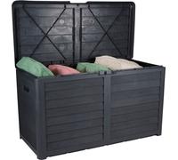 Lifetime Garden Coffre à coussins de jardin - Coffre à coussins - Coffre de rangement de jardin - 420 l - 117,3 x 65,3 x 54,8 cm - Noir