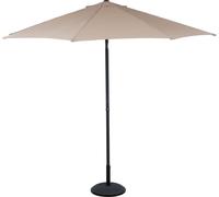Lifetime Garden Parasol Grand pour balcon et terrasse ⌀300 x 300 cm Rectangulaire Parasol de plage sans support - Taupe