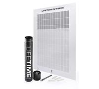 LifeTime™ My Life in Weeks - Poster/calendrier mural - votre vie en 4000 semaines - Édition US classique, Taille moyenne