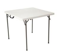 Lifetime - Table carrée 86cm pliable en 2 pour 4 personnes