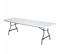Lifetime Table Pliante Blanche 244 x 74 x 76 cm - Marque EAN : 0081483834757